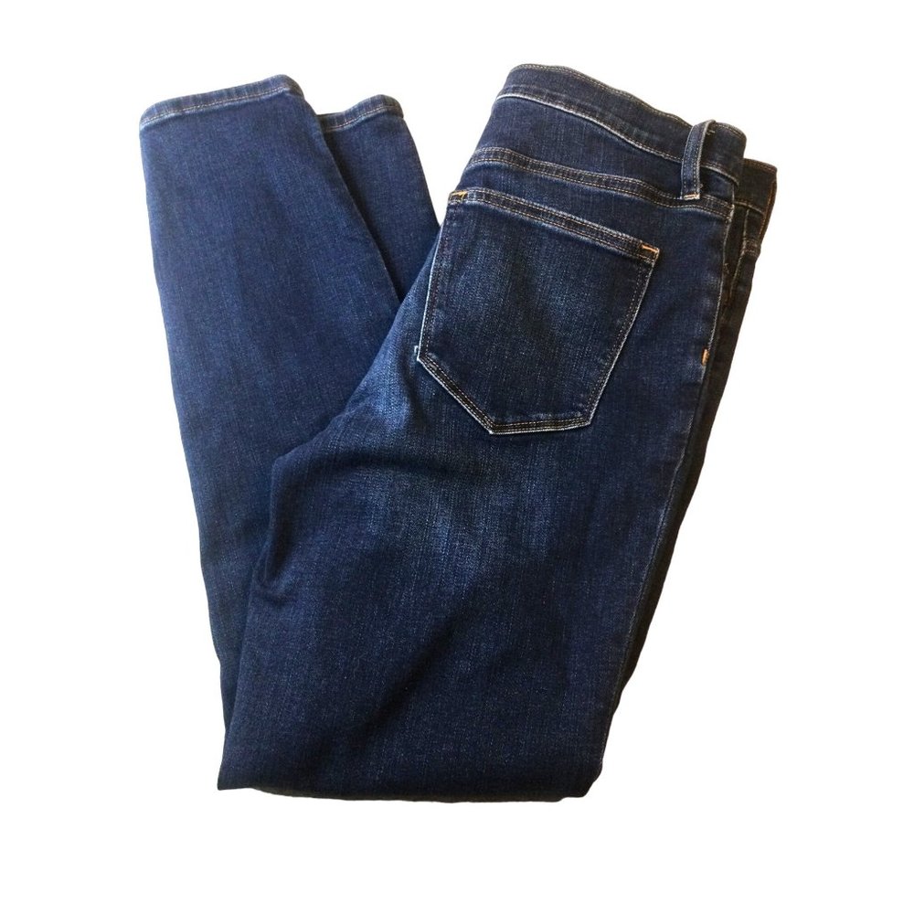 J. Crew 9” Mid-Rise Skinny Blue Jeans  * Size 29 *Re-Imagined   Cotton blend*EUC
